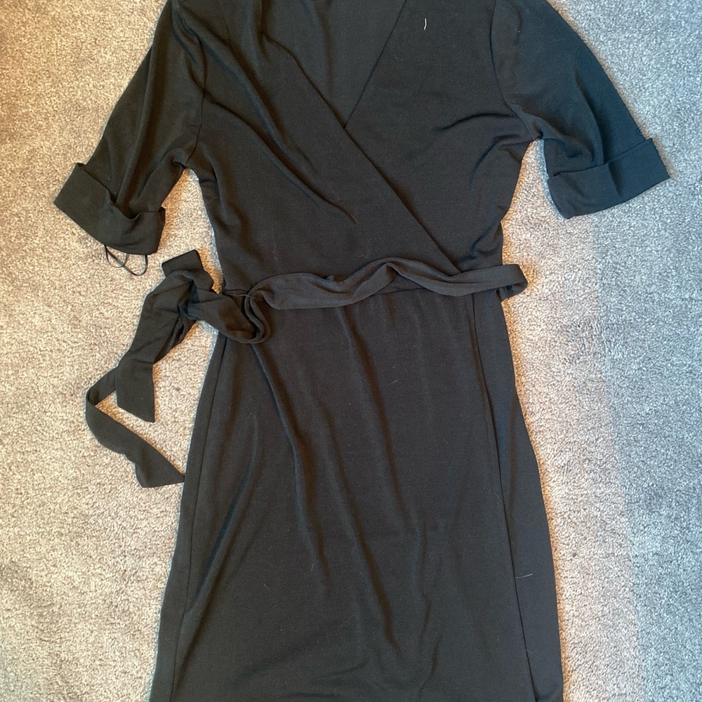 Apt. 9 Classic Black Wrap Style Dress